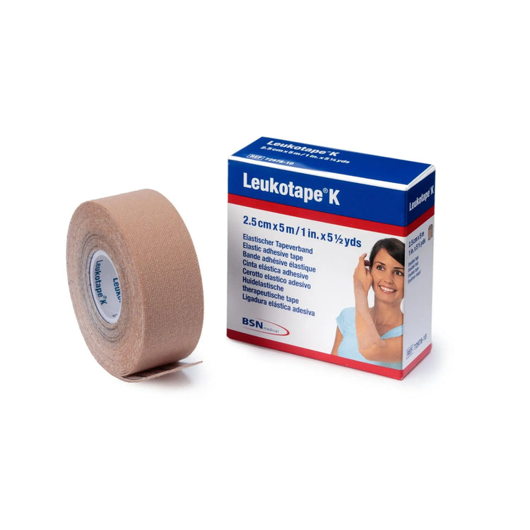 Bande adhésive élastique pour taping 2.5cm x 5m - 3 couleurs - Leukotape K - BSN Medical - My Podologie