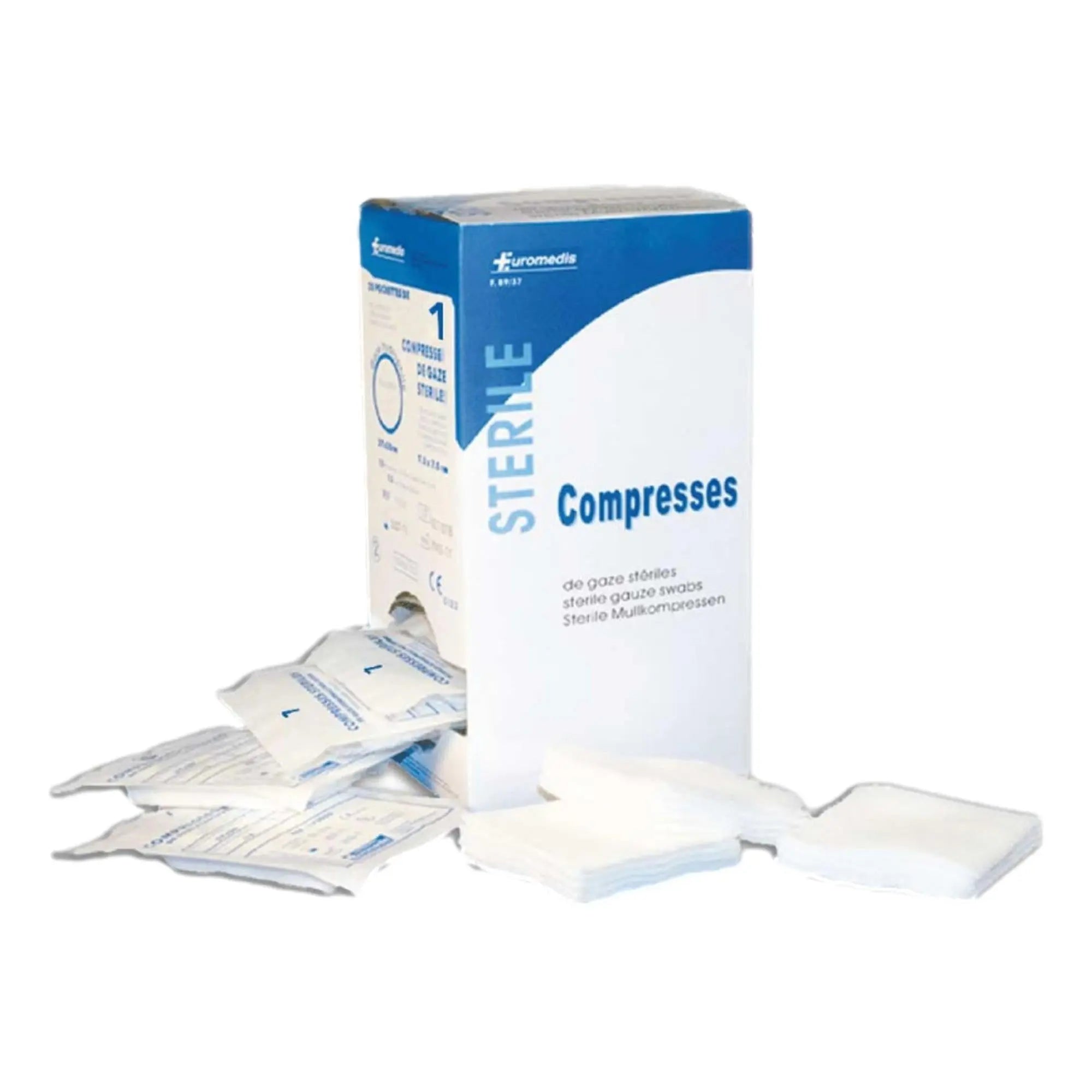 Sterile gauze compress - 17 threads - Pouches of 10 compresses - Euromédis