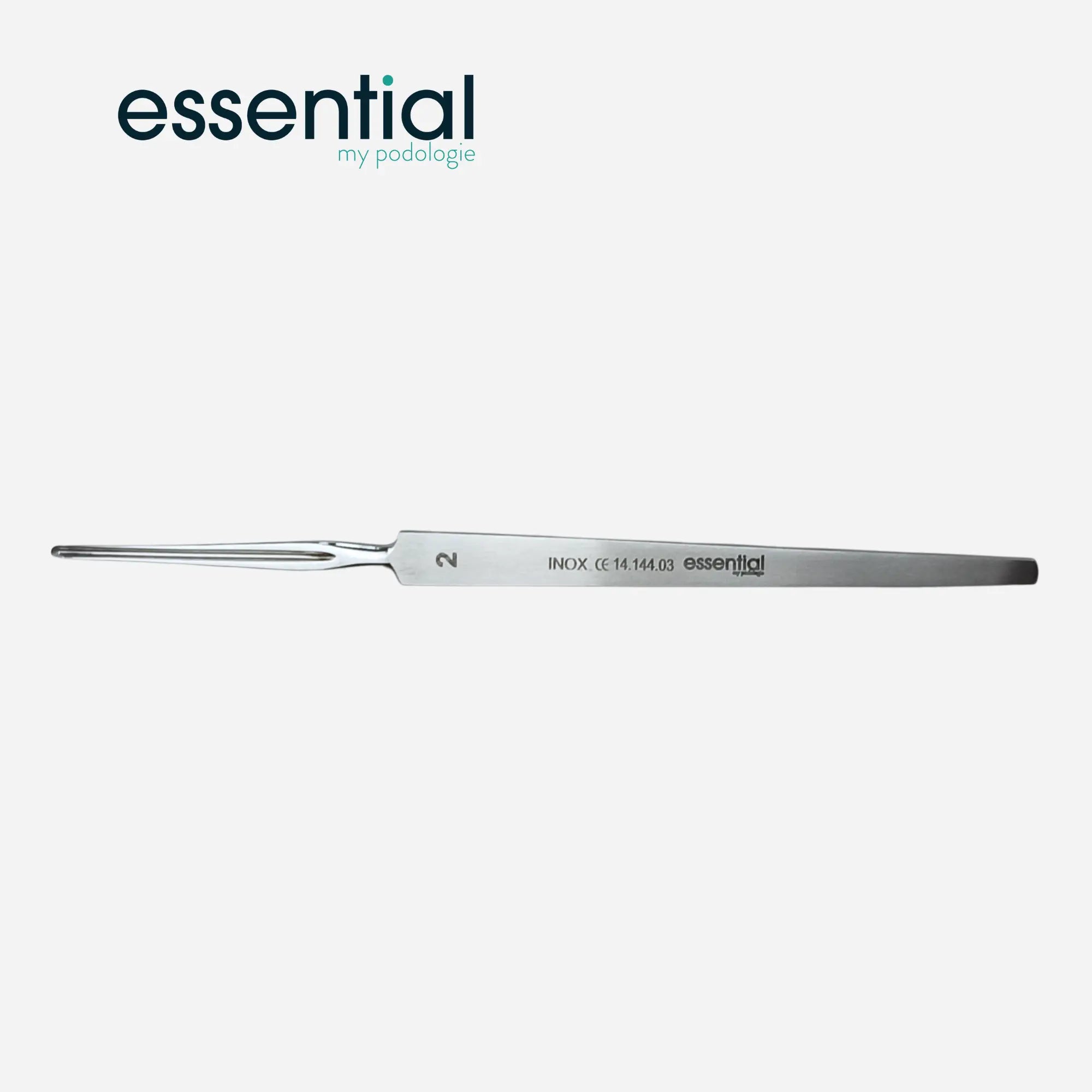 Gouge mousse non tranchante - 14,5 cm - Inox - Essential by My Podologie